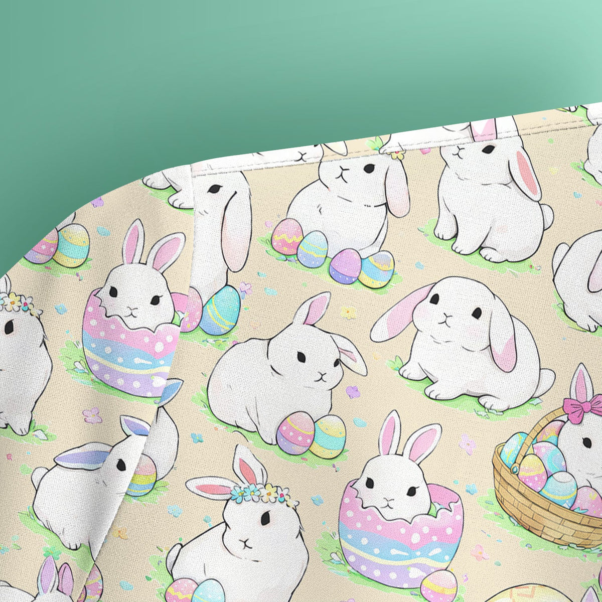 Bunny Egg Nurse Scrub Top - Easter Gift
