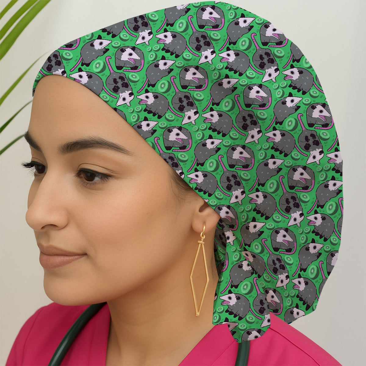 Opossum Kiwi Scrub Cap