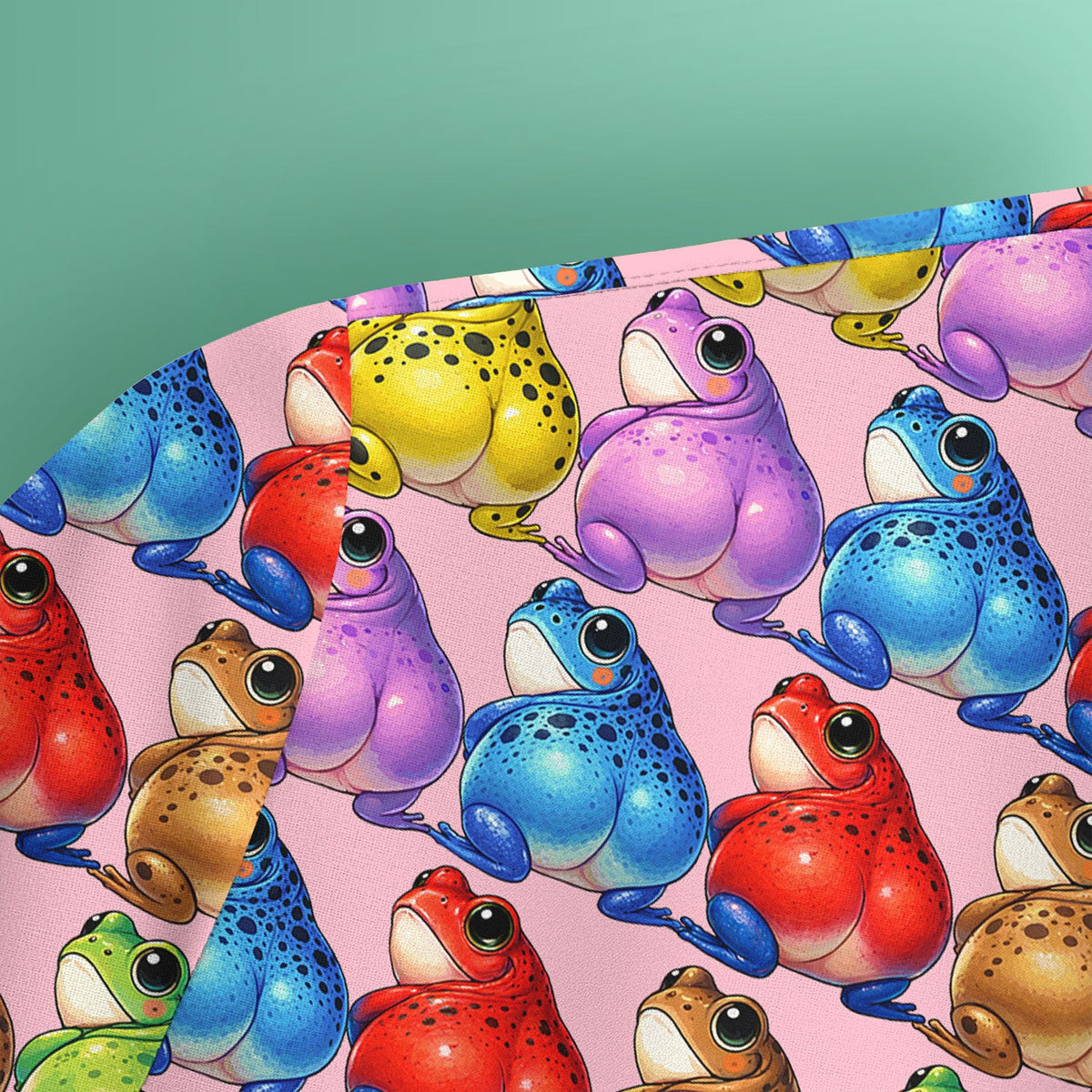 Colorful Frogs Nurse Scrub Top