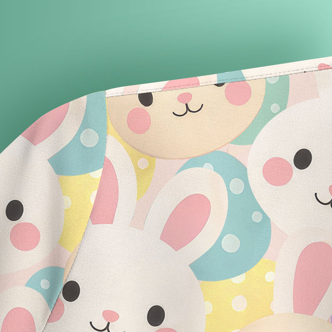 Pastel Bunny Easter Eggs Nurse Scrub Top