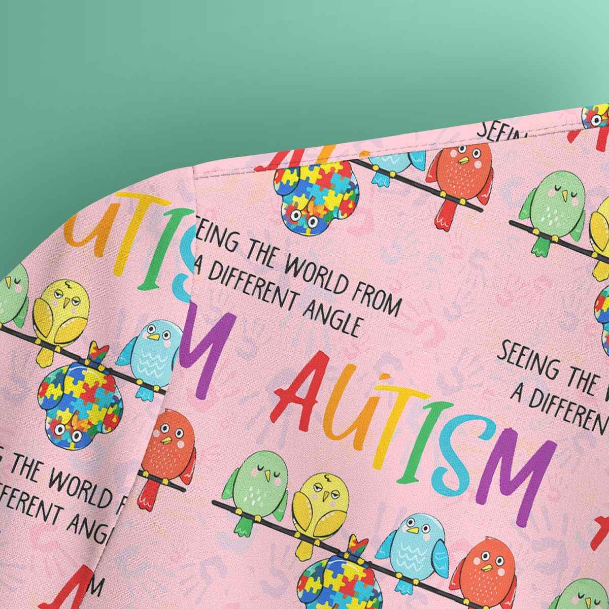 Autism Seeing The World From A Different Angle Nurse Scrub Top