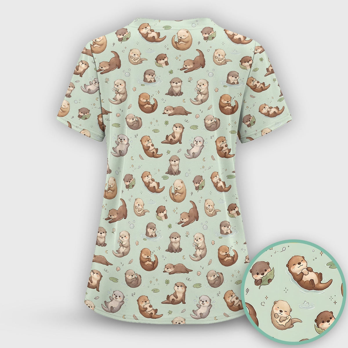 Otter Nurse Scrub Set