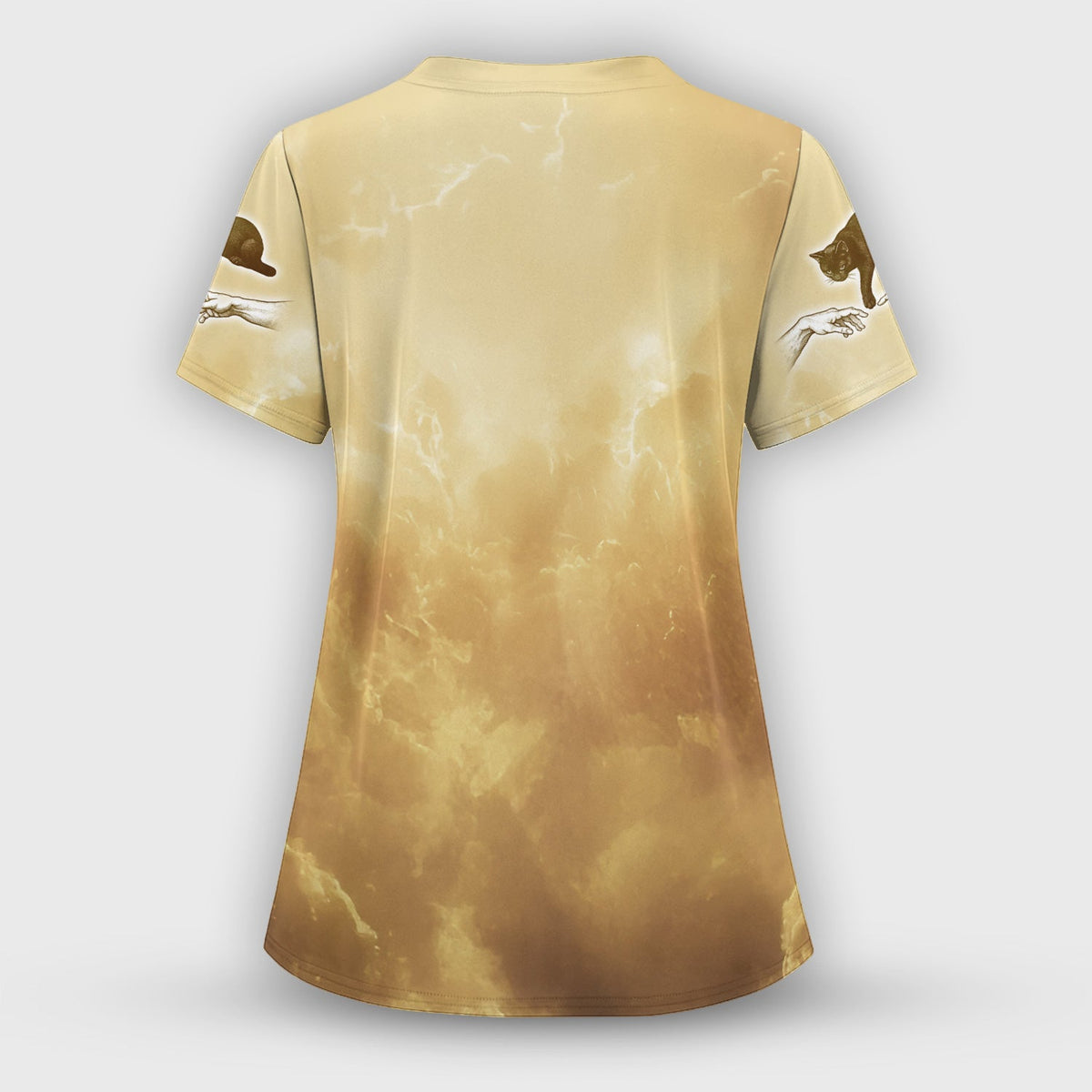 Golden Angel Cat Nurse Scrub Set