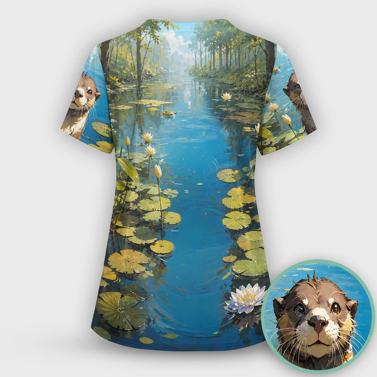 Otter Pond Nurse Scrub Top