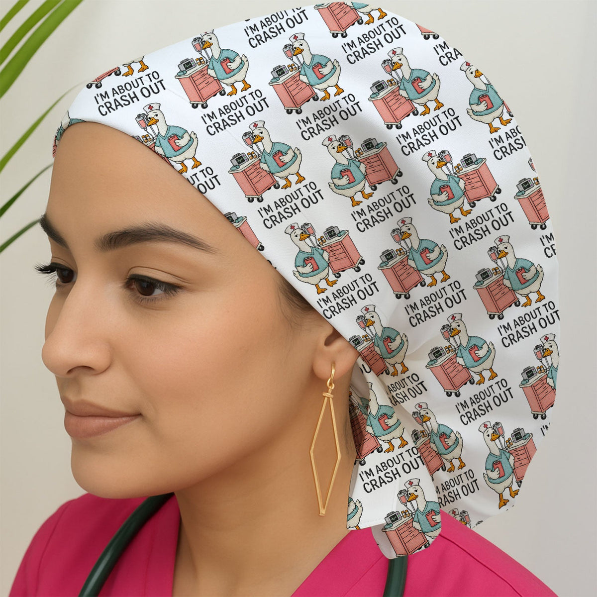 Goose Crash Out Scrub Cap