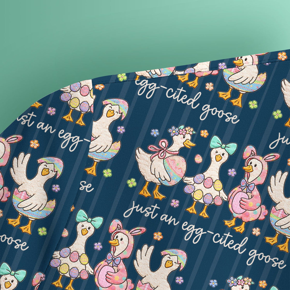 Easter Goose Egg Nurse Scrub Top