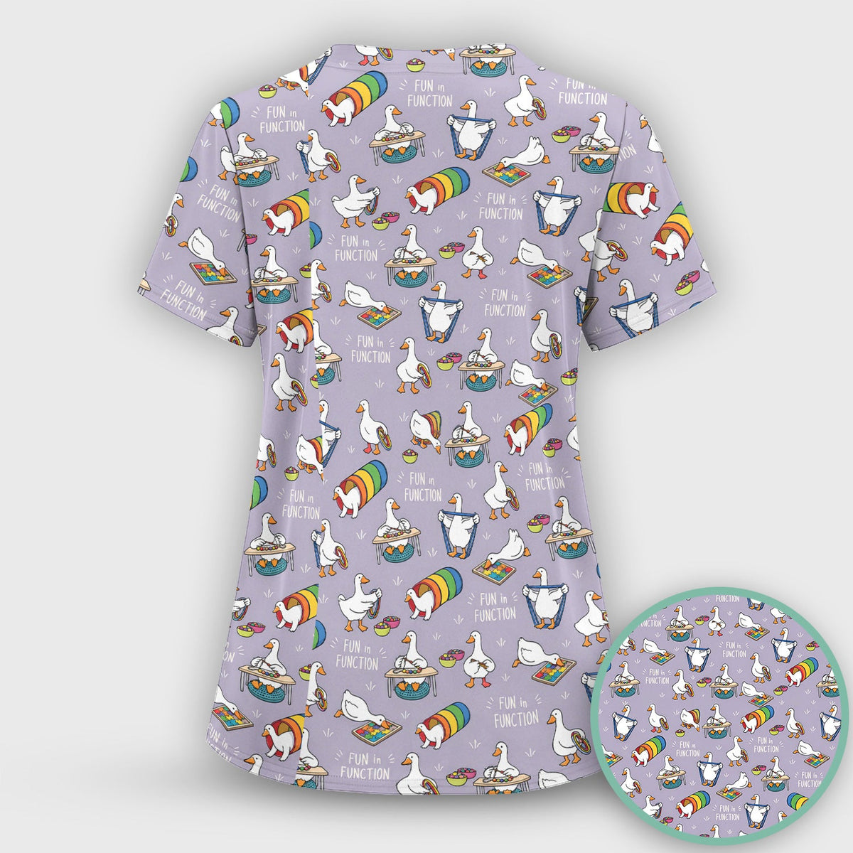 Fun In Function Occupational Therapy Duck Nurse Scrub Set