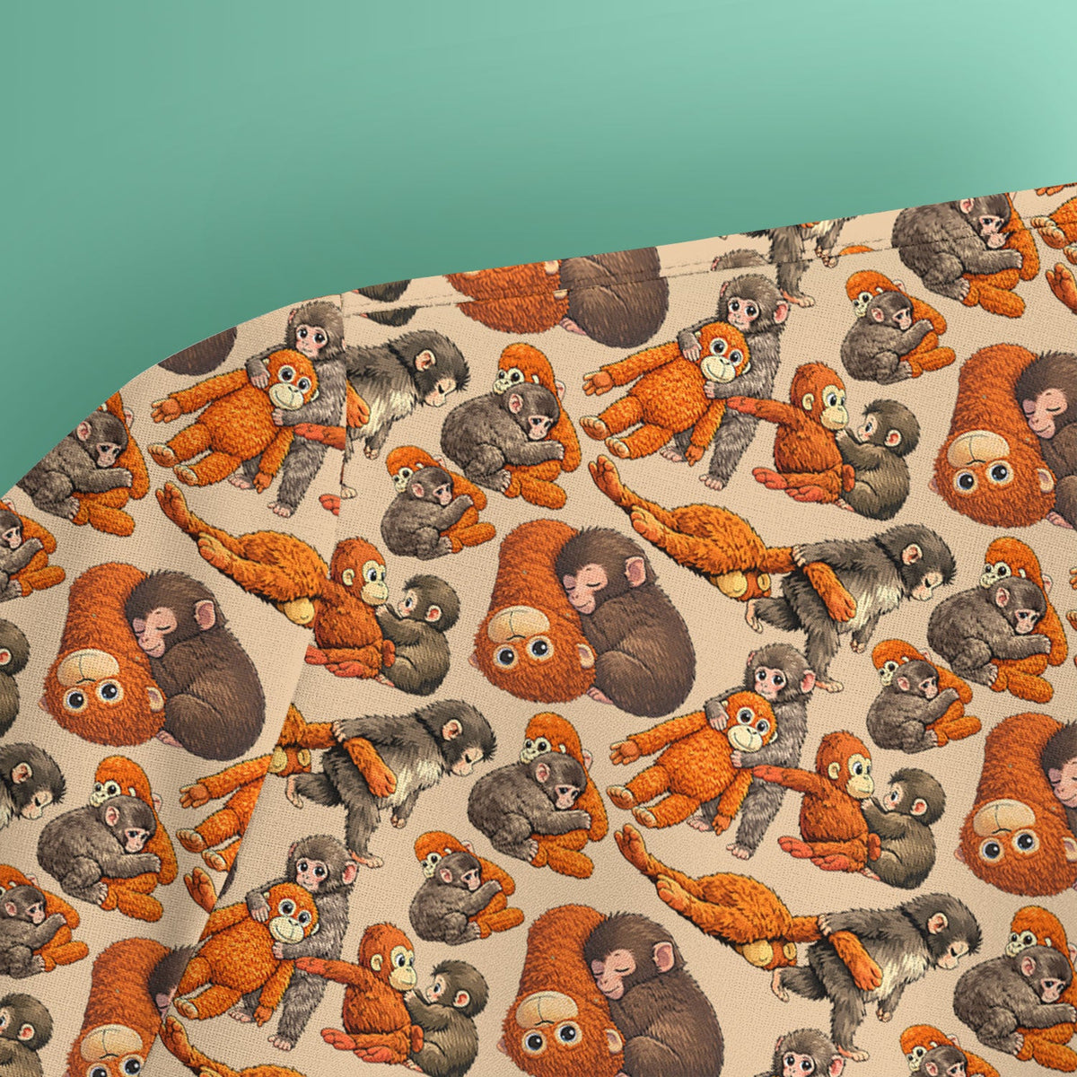 Funny Baby Monkeys Nurse Scrub Top
