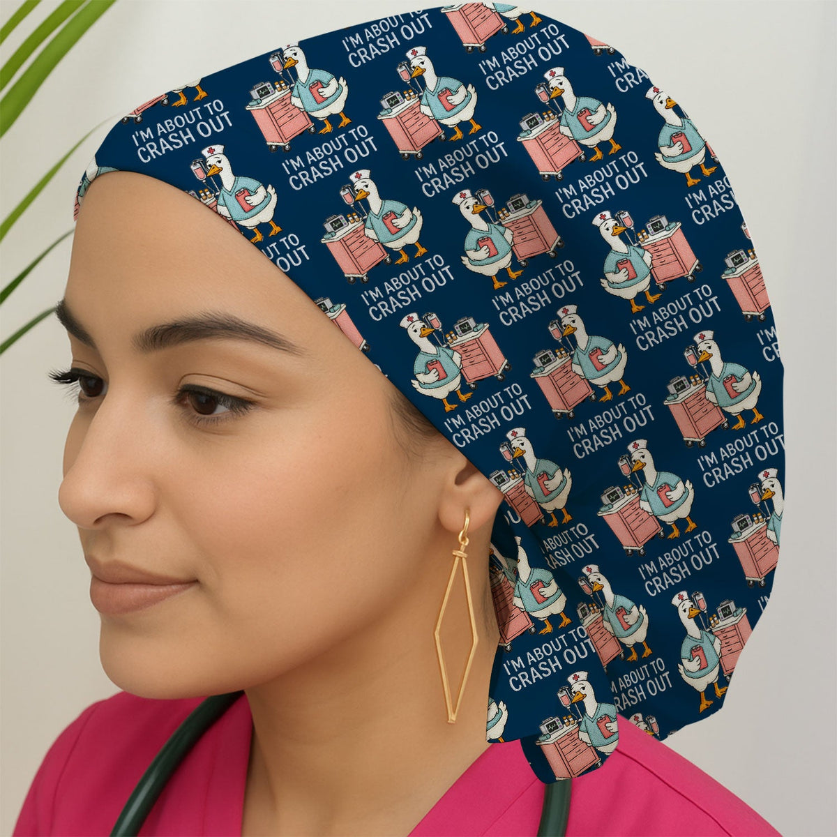 Goose Crash Out Scrub Cap