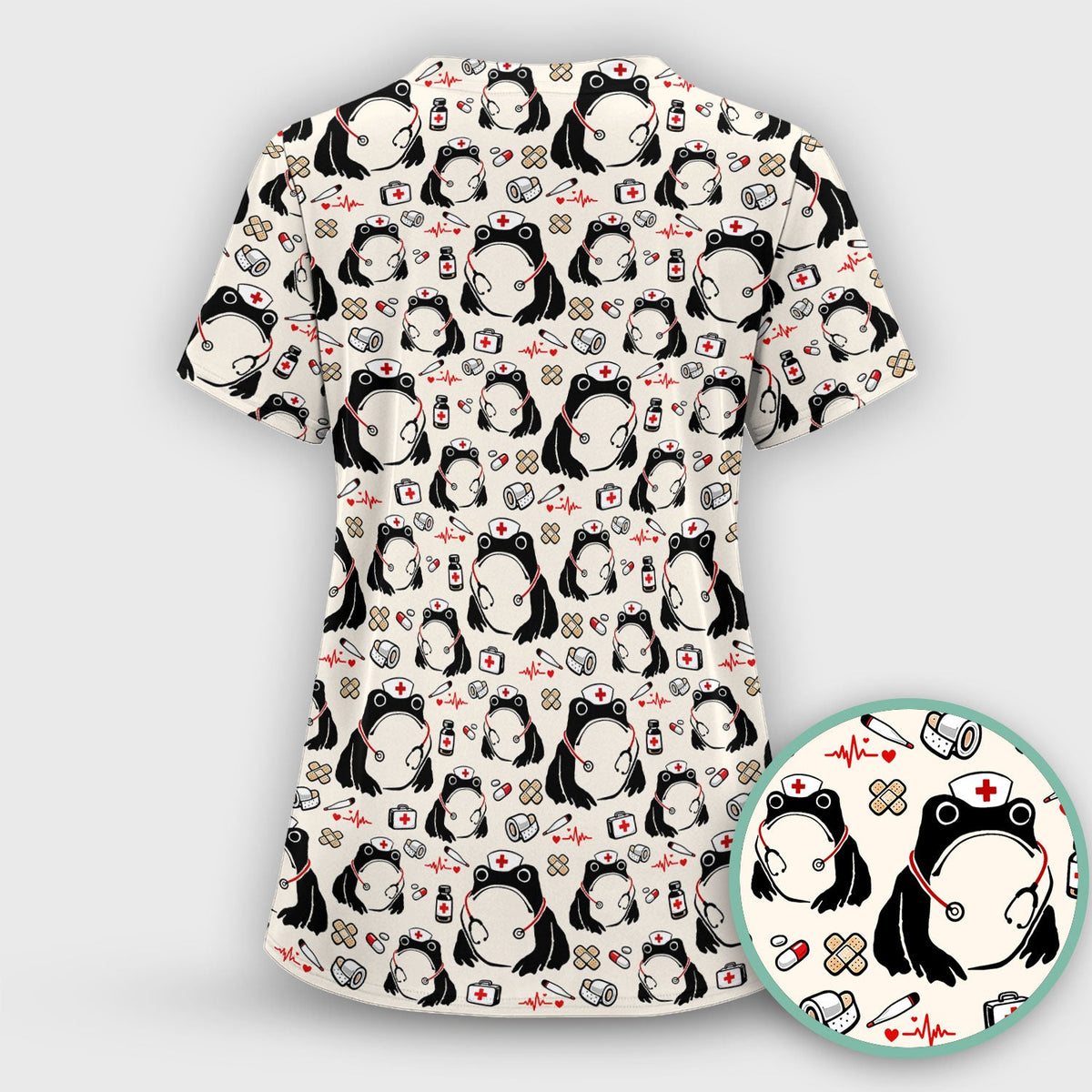 Frog Medical Nurse Scrub Set