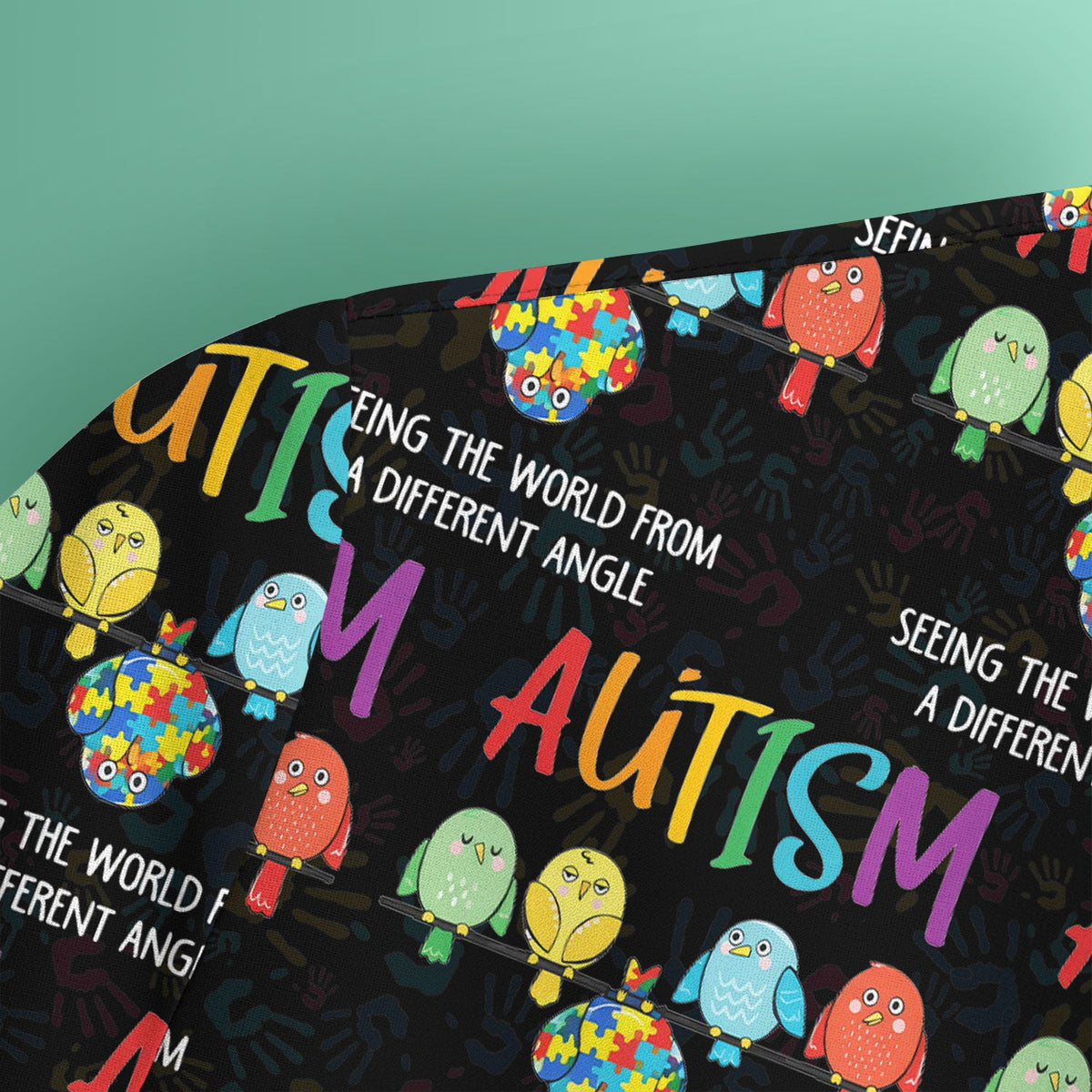 Autism Seeing The World From A Different Angle Nurse Scrub Top