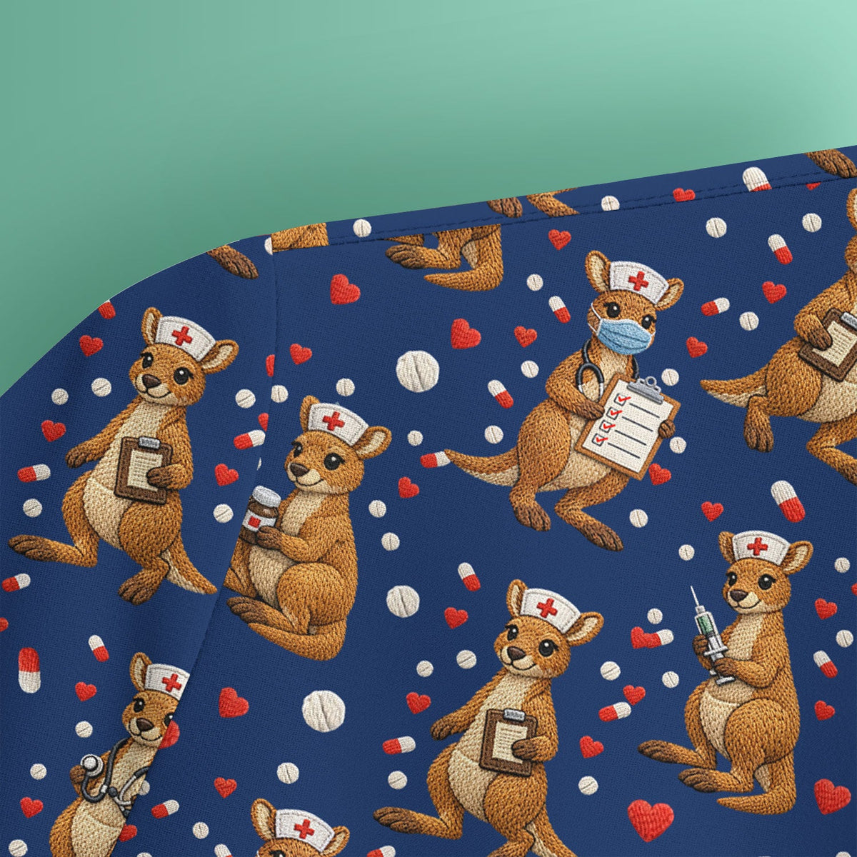 Kangaroo Nurse Scrub Top