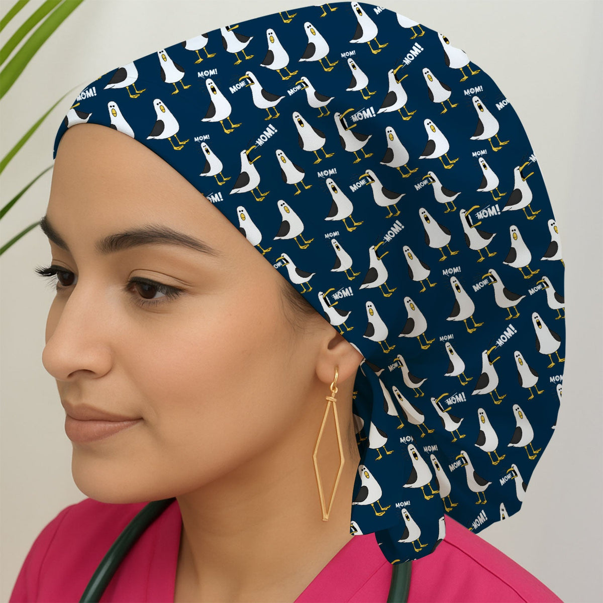 Seagull Mom Scrub Cap