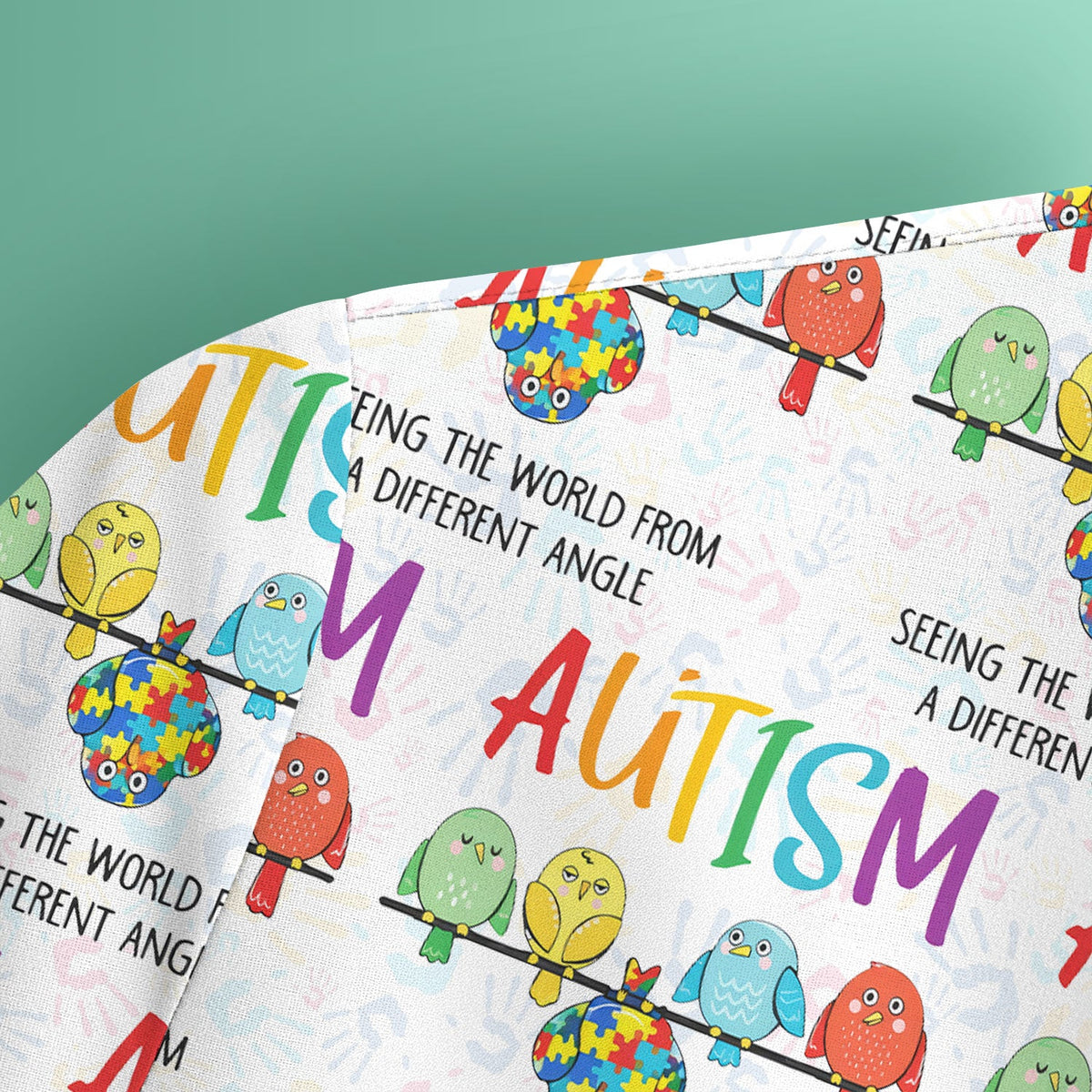 Autism Seeing The World From A Different Angle Nurse Scrub Top