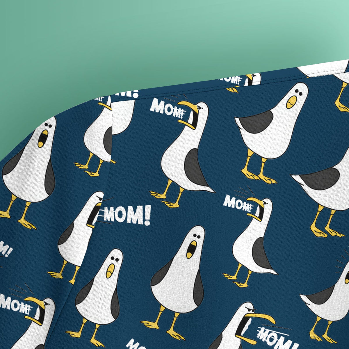 Seagull Mom Nurse Scrub Top