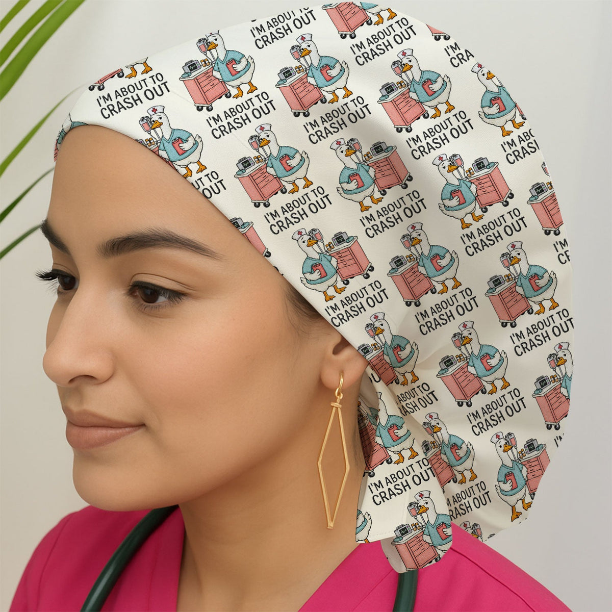 Goose Crash Out Scrub Cap