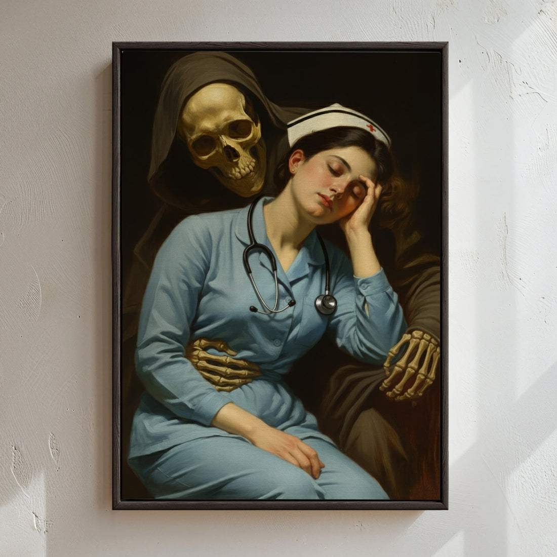 Gothic Grim Reaper Nurse Canvas