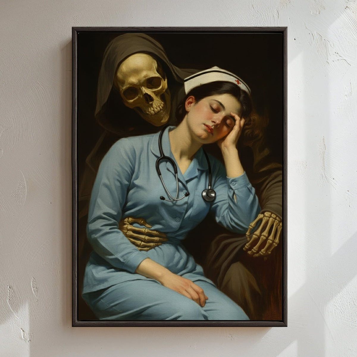 Gothic Grim Reaper Nurse Canvas