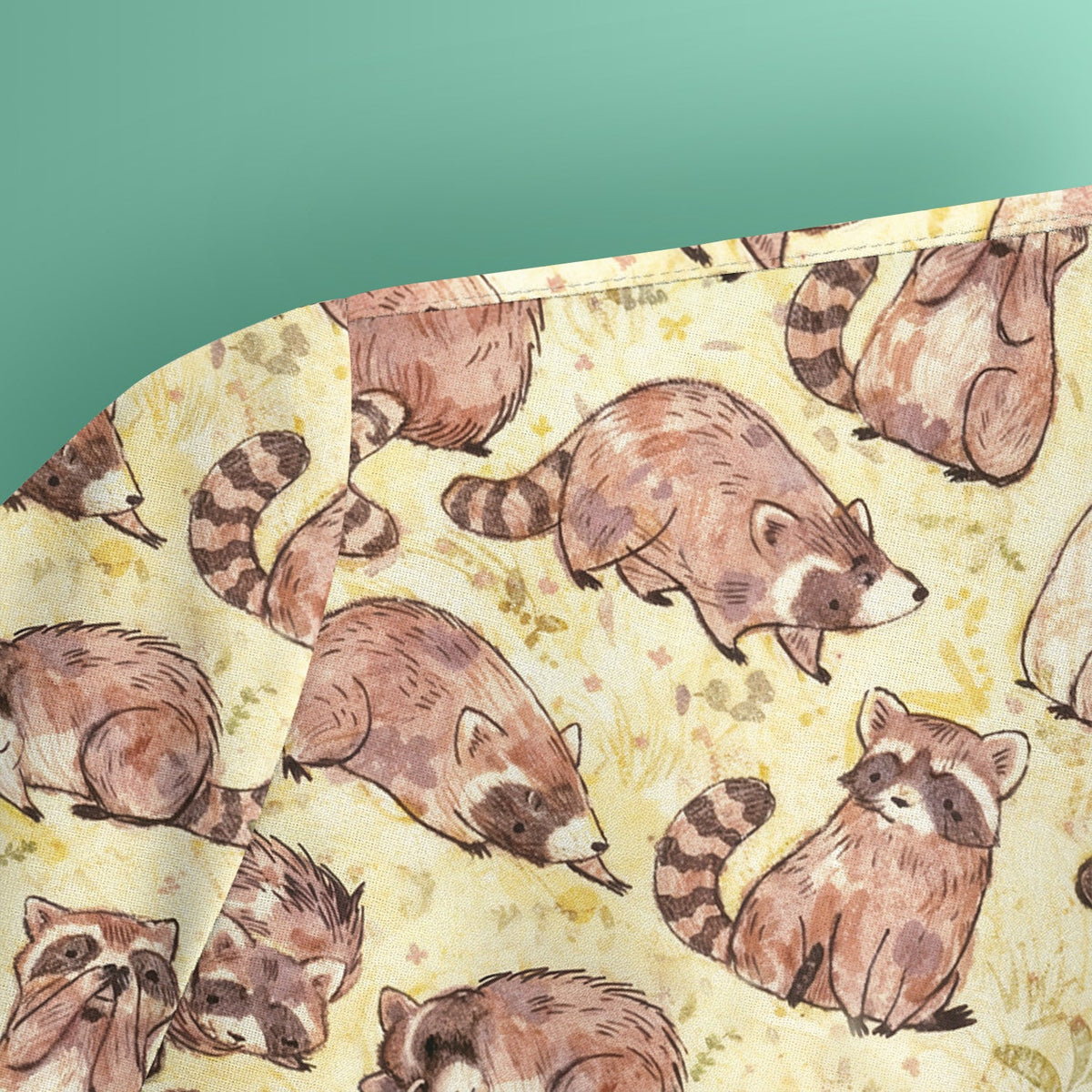 Raccoon Woodland Nurse Scrub Top