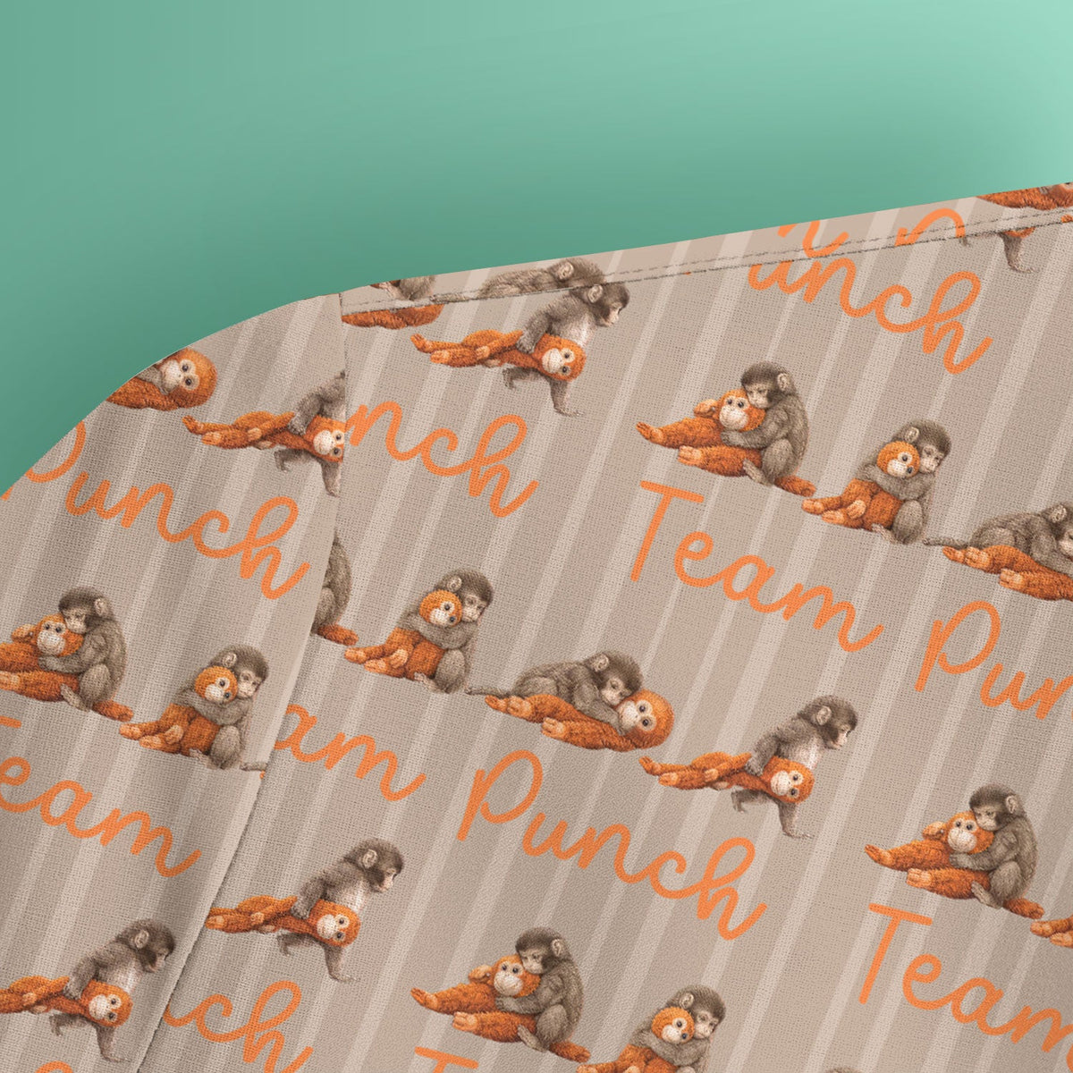 Monkey Team Punch Nurse Scrub Top