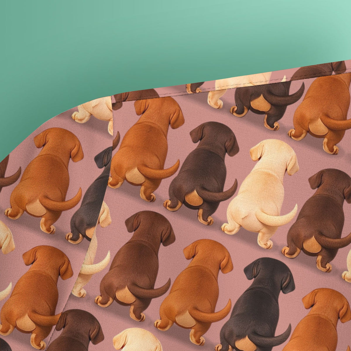 Dachshund Butt Nurse Scrub Top