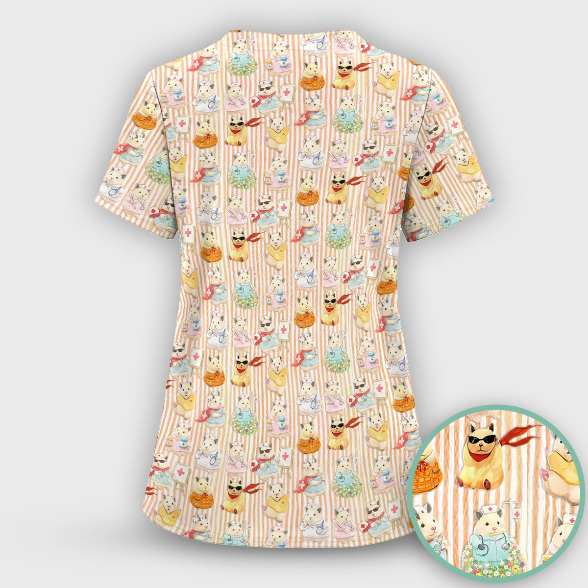 Hamster Nurse Scrub Top