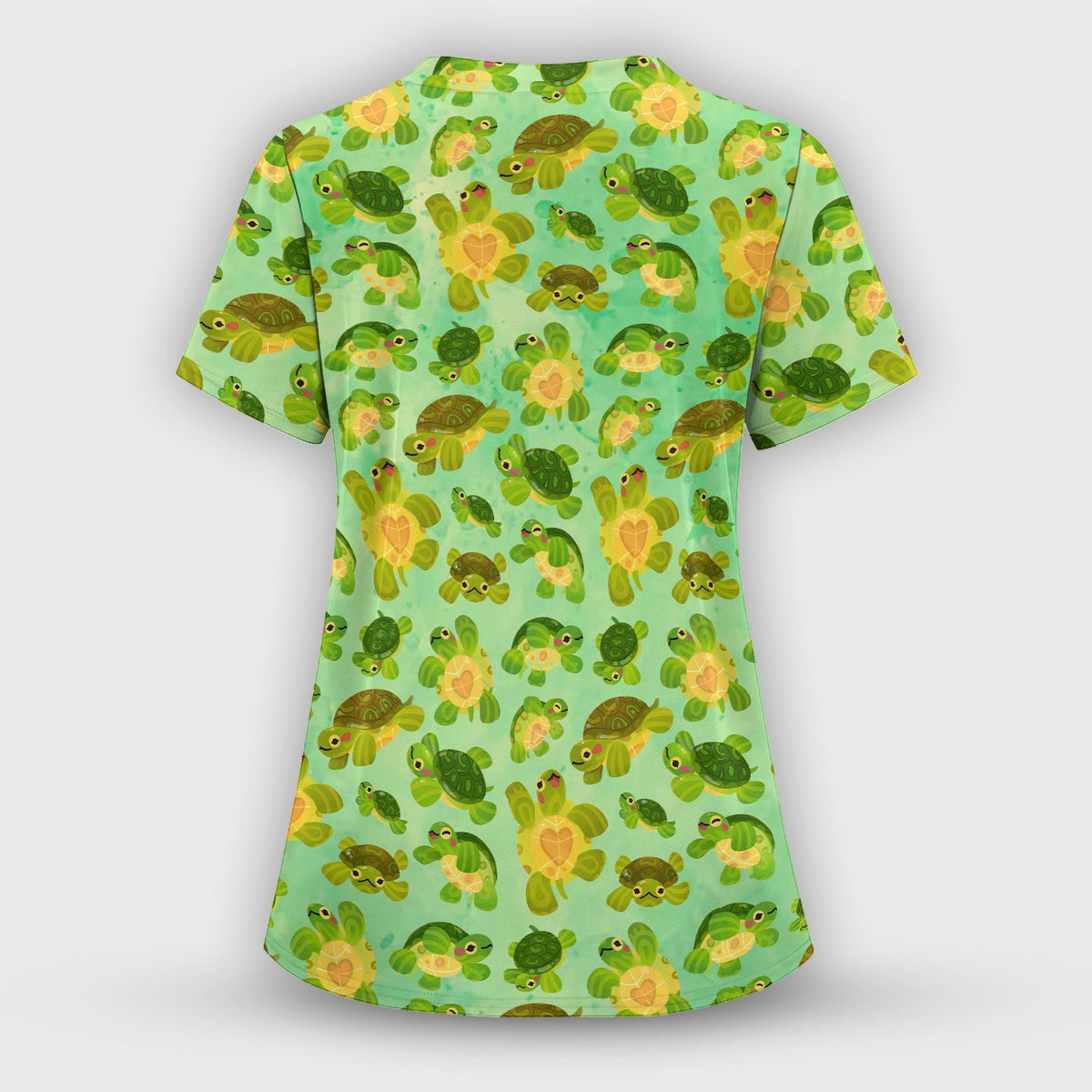 Green Sea Turtle Nurse Scrub Top