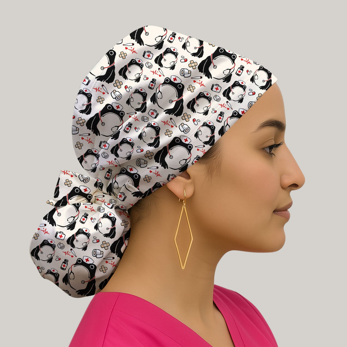 Frog Medical Scrub Cap
