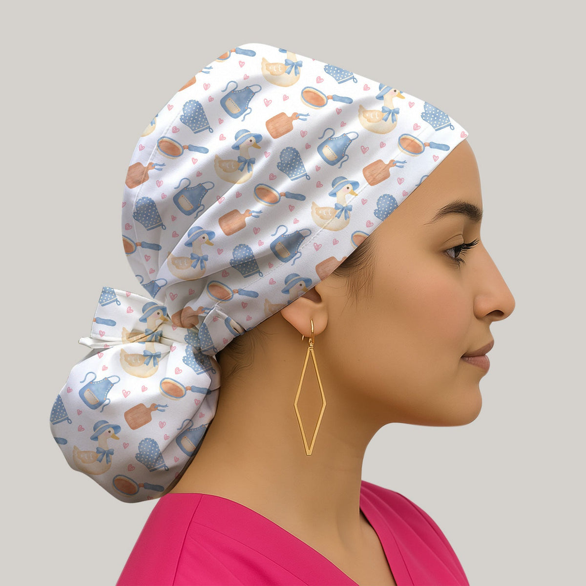 Duck Apron Kitchen Utensil Scrub Cap