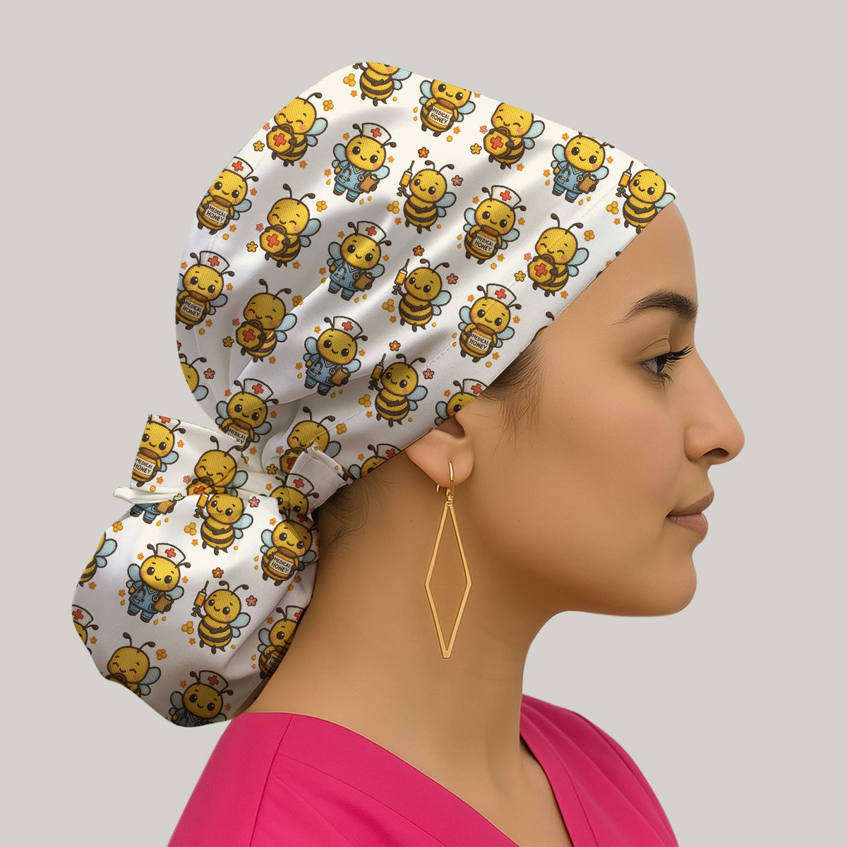 Honey Bee Scrub Cap