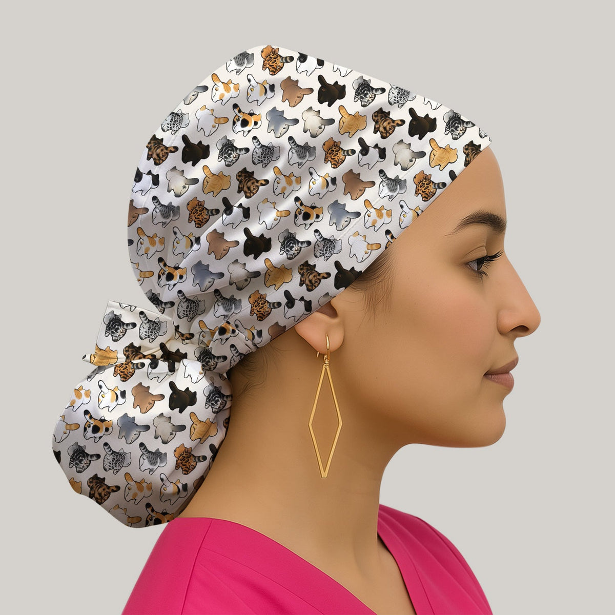 Cat Butt Scrub Cap