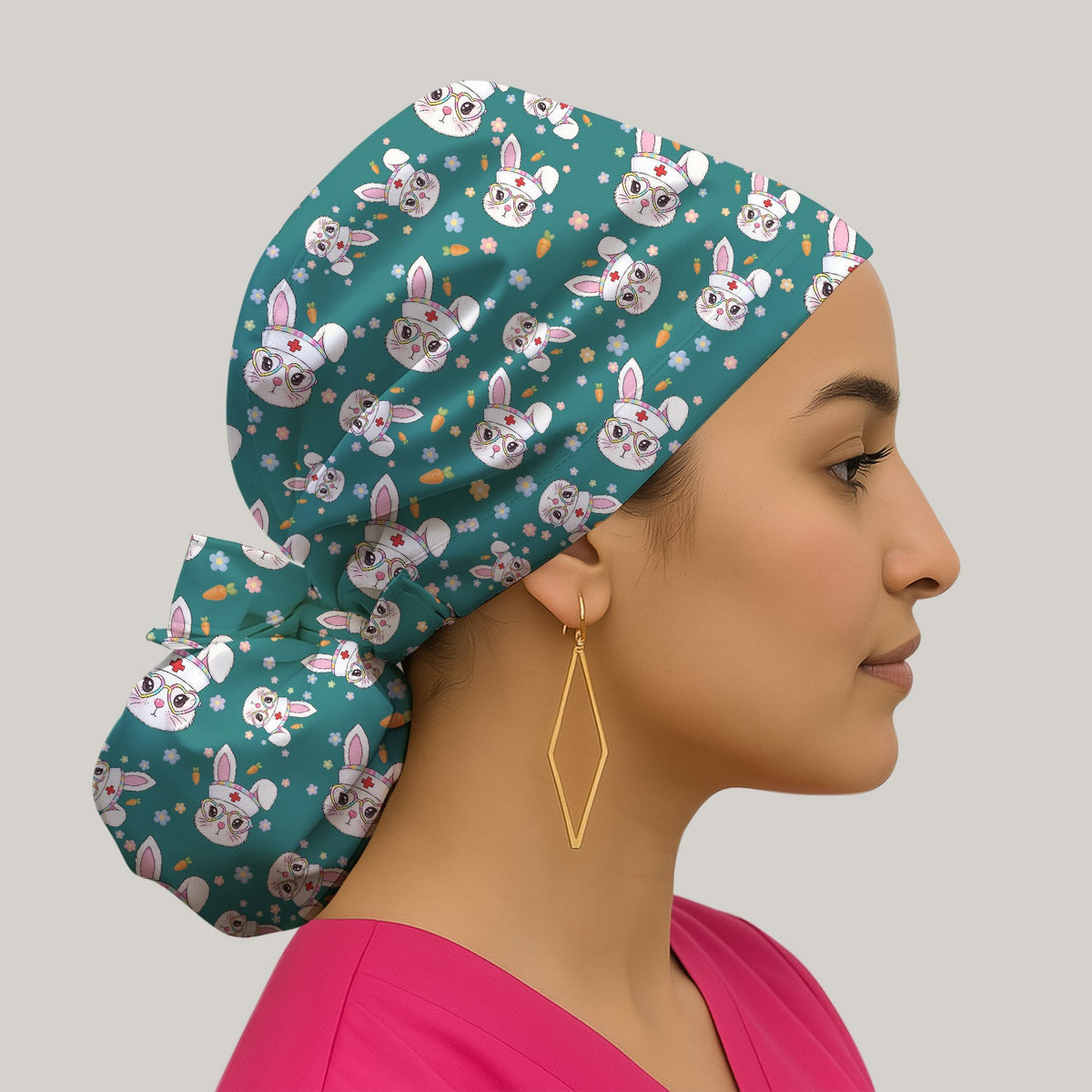 Nurse Bunny Scrub Cap