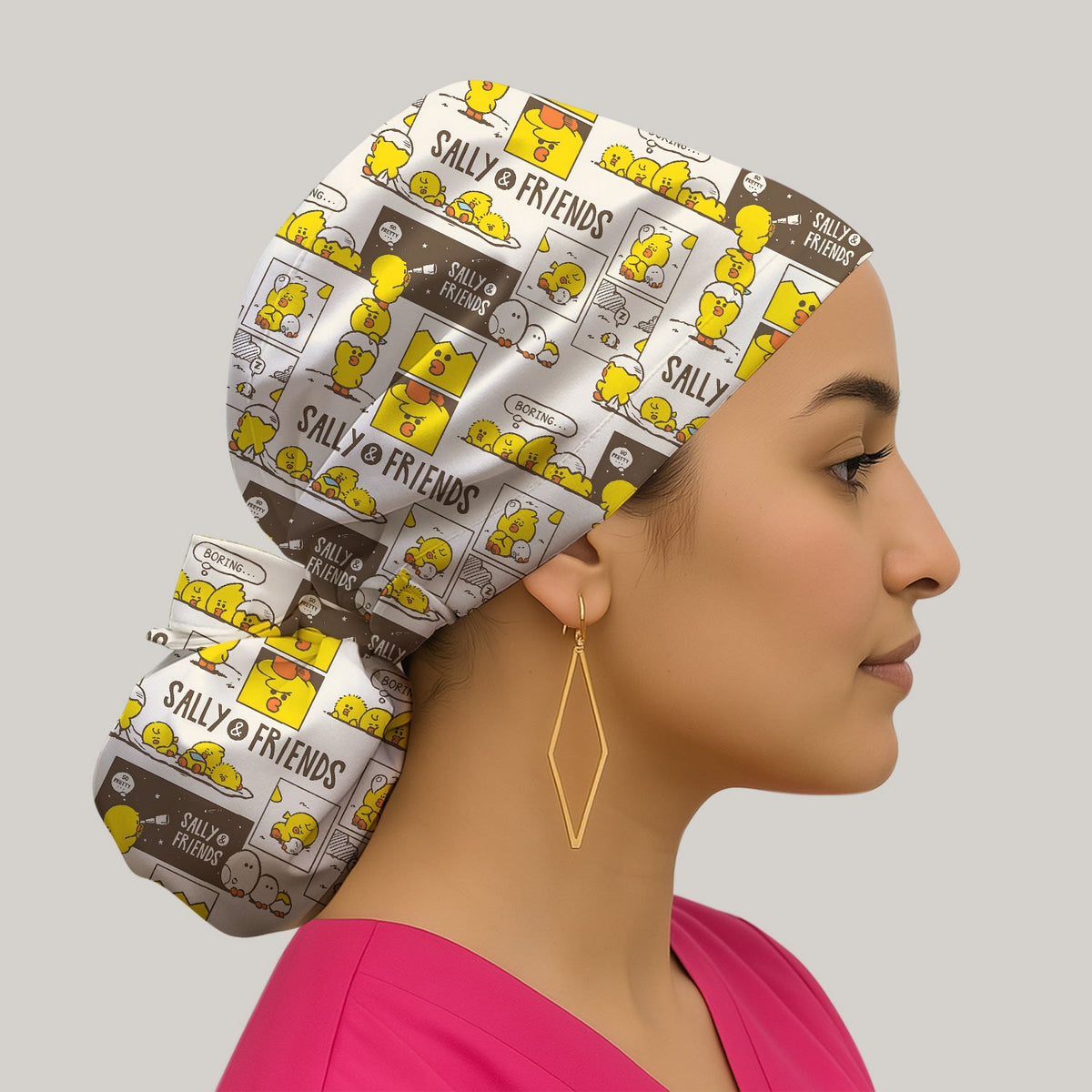 Chick Comic Scrub Cap