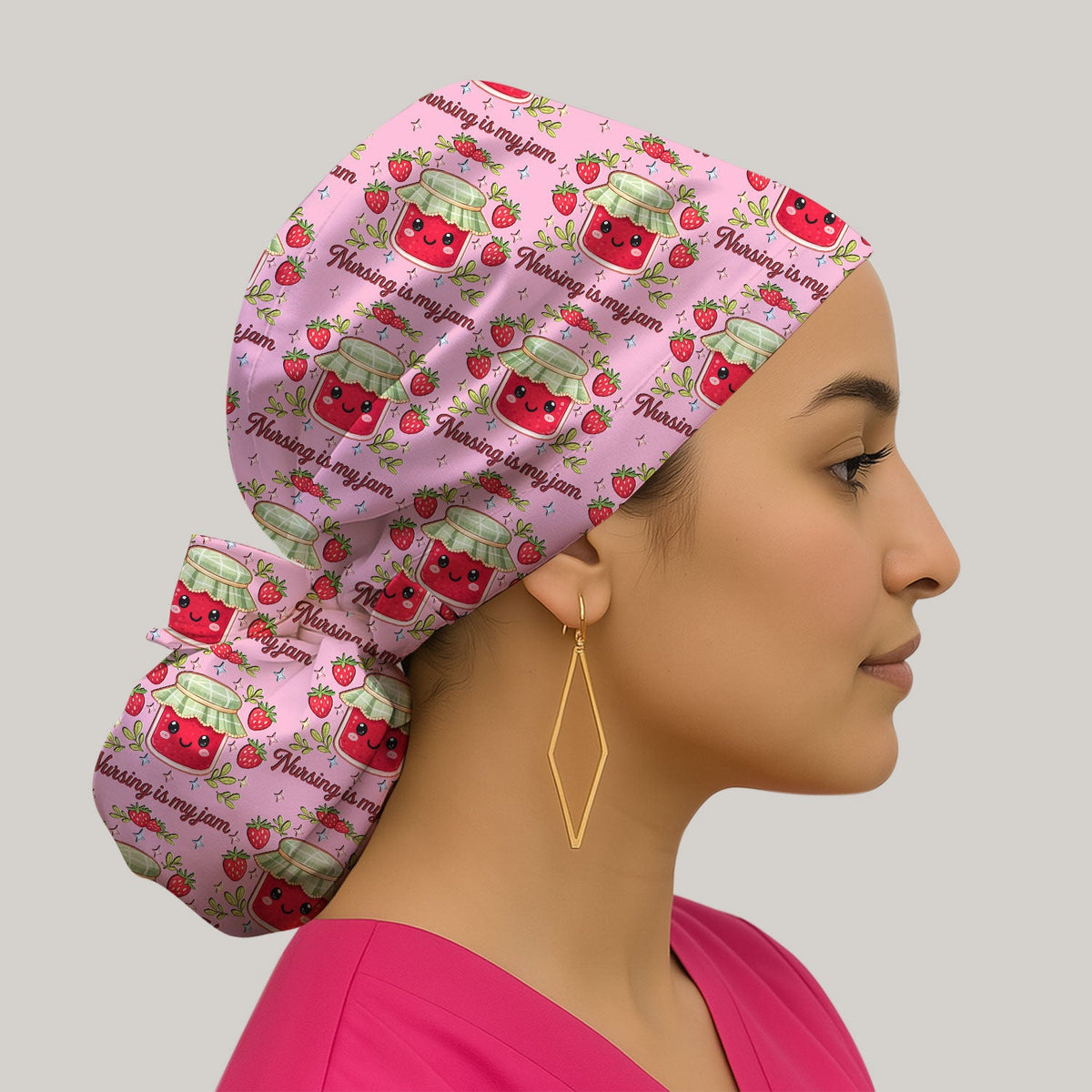 Strawberry Jam Scrub Cap