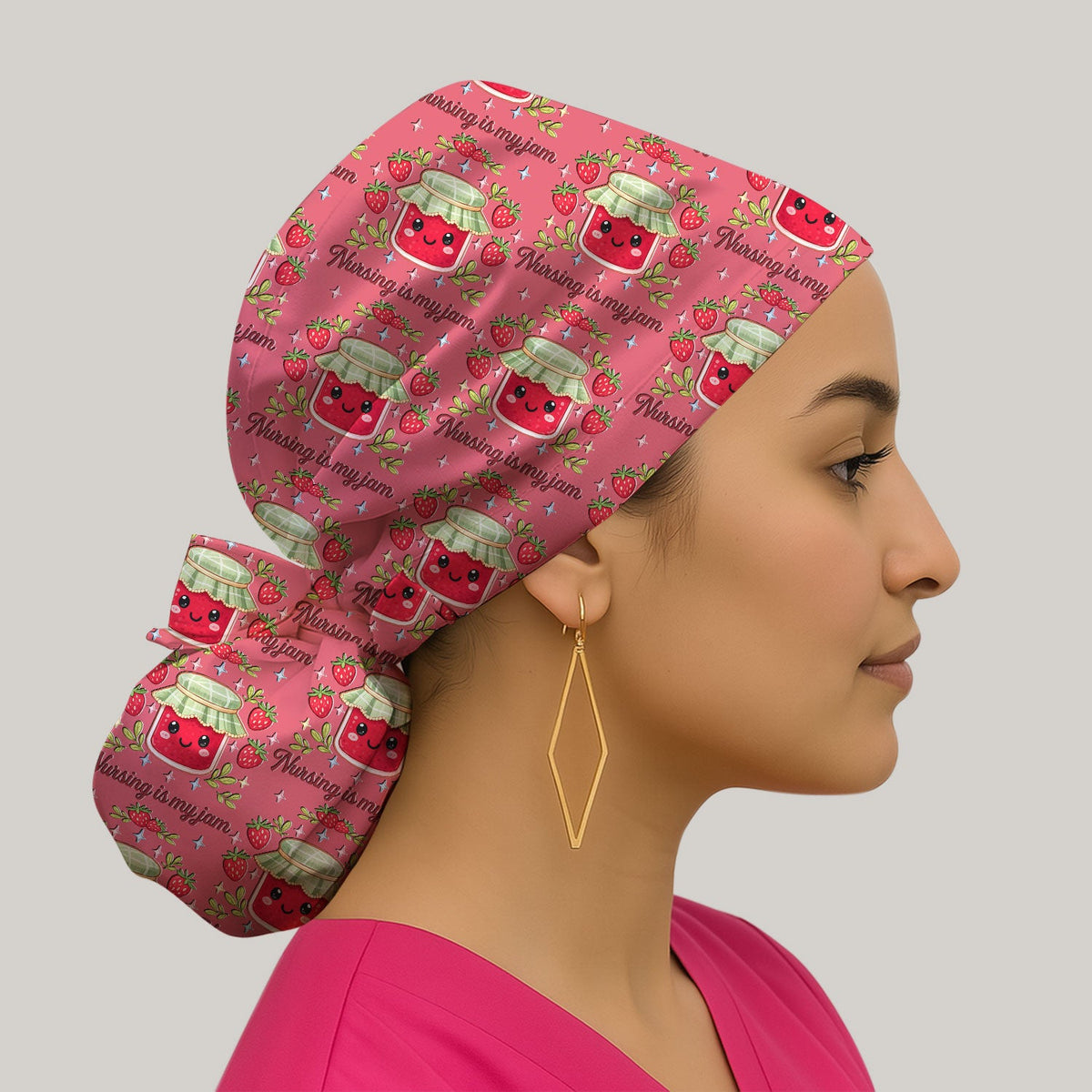 Strawberry Jam Scrub Cap