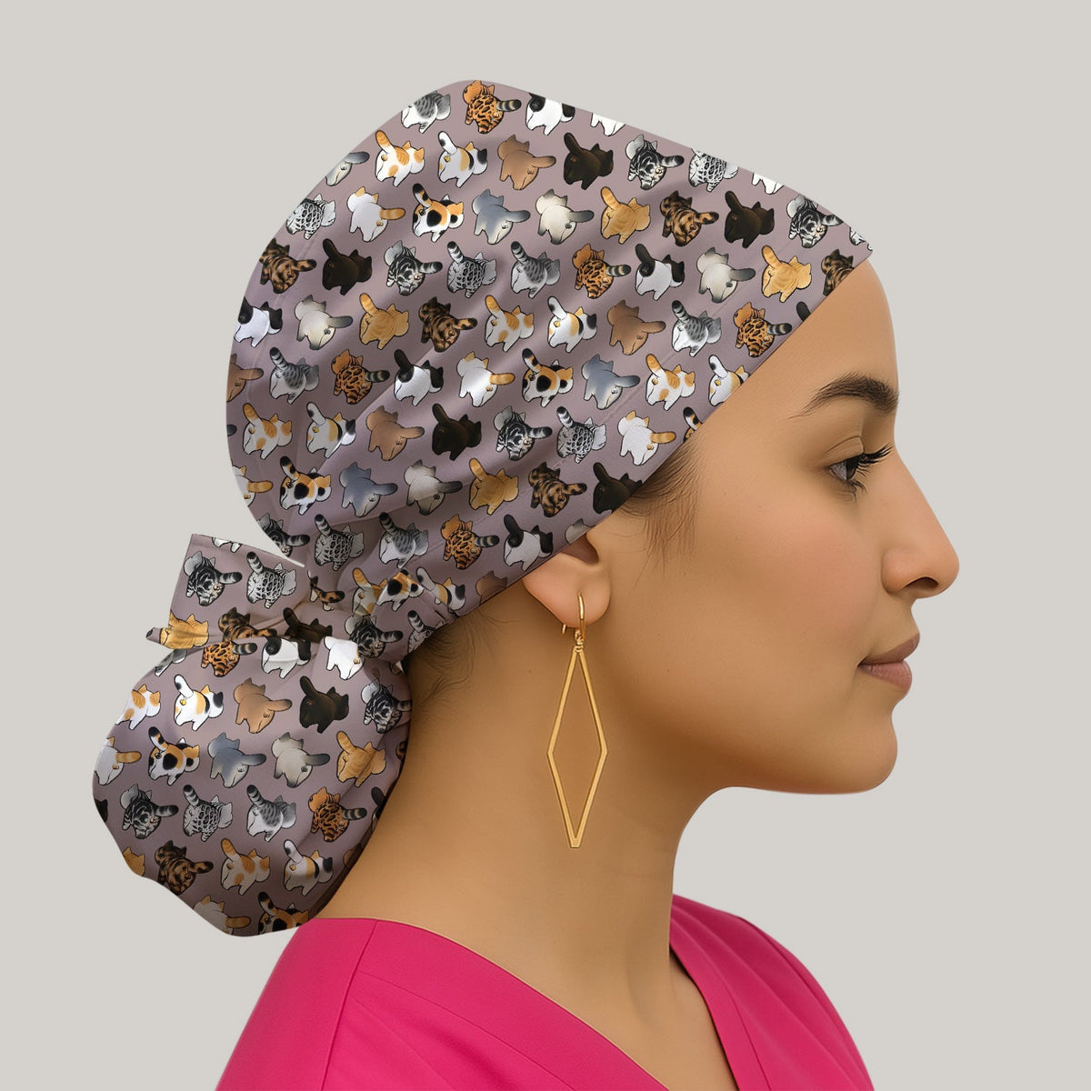 Cat Butt Scrub Cap