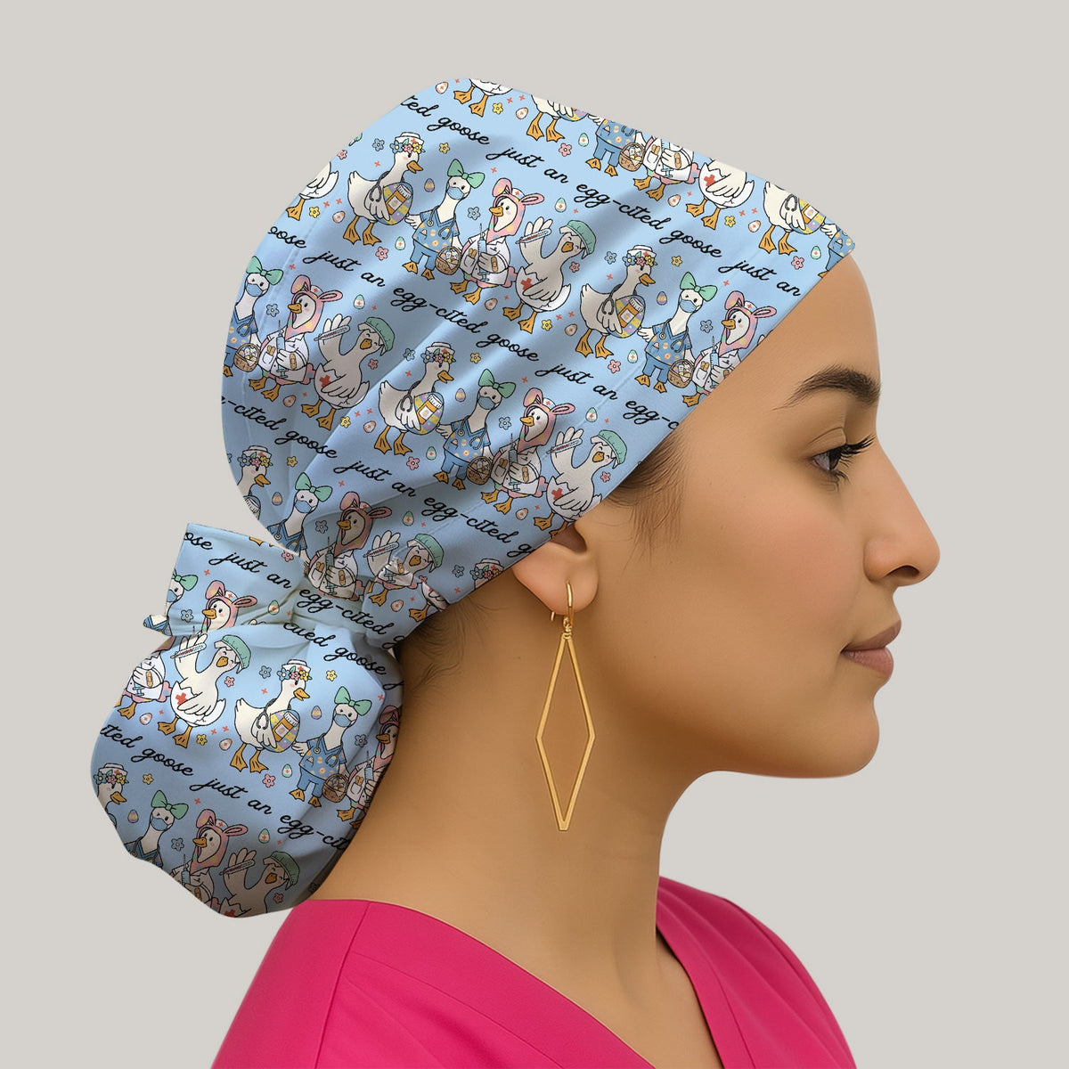 Nurse Goose Scrub Cap - Easter Gift