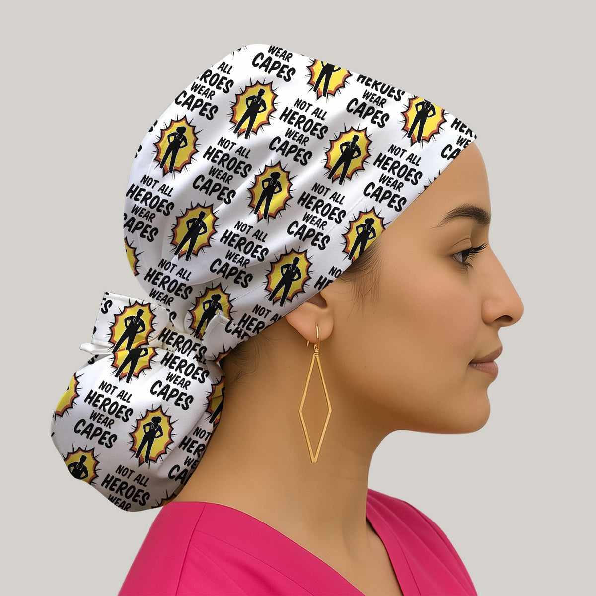 Not All Heroes Wear Capes Nurse Scrub Cap