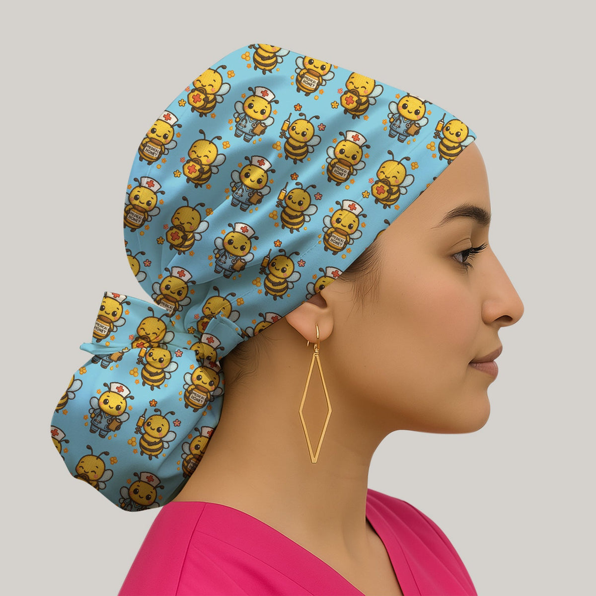 Honey Bee Scrub Cap