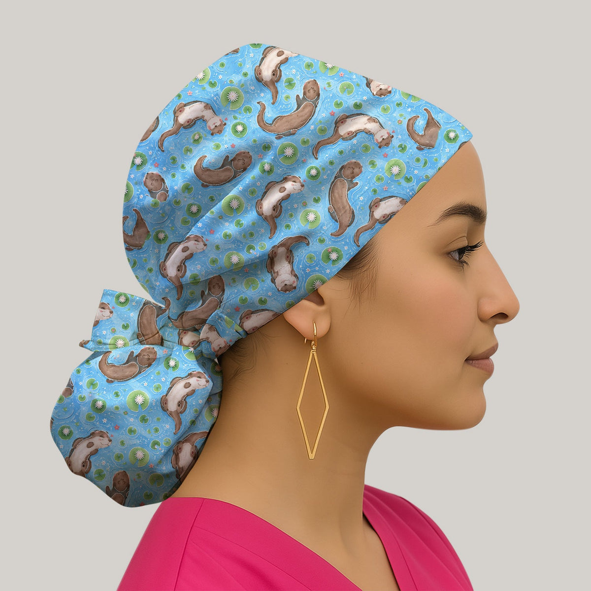 Otter Lily Pond Scrub Cap