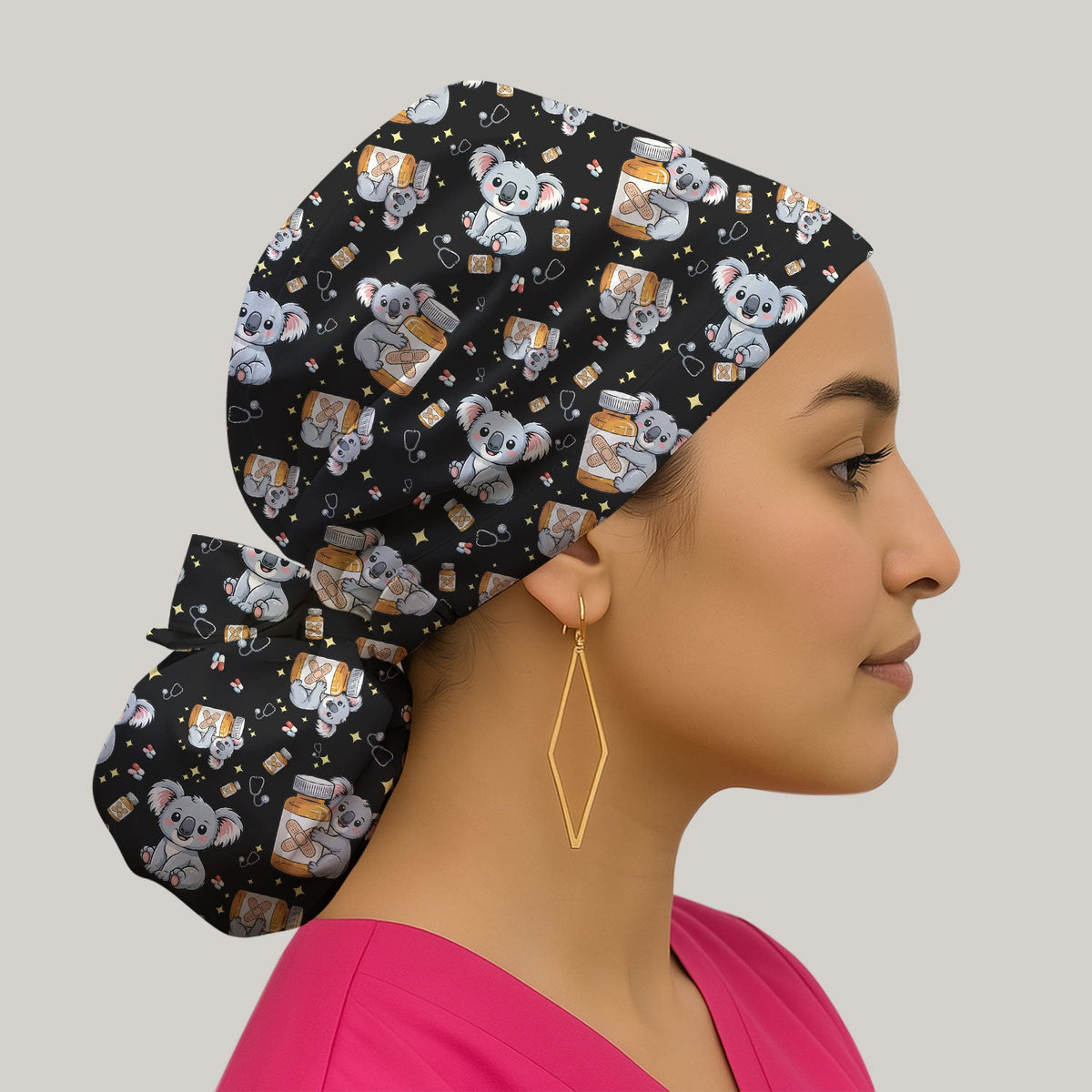 Koala Bandage Medicine Scrub Cap