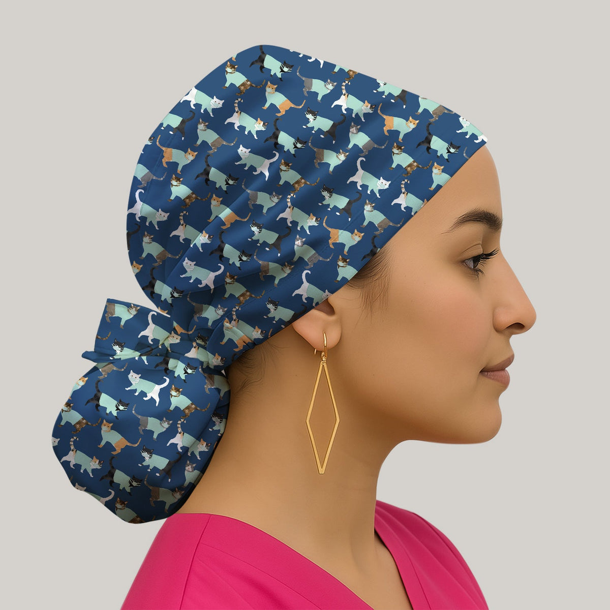 Cat Nurse Scrub Cap