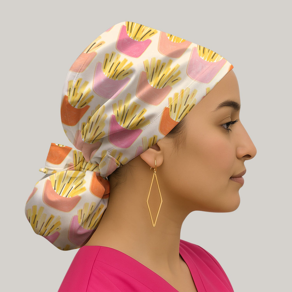 French Fries Scrub Cap