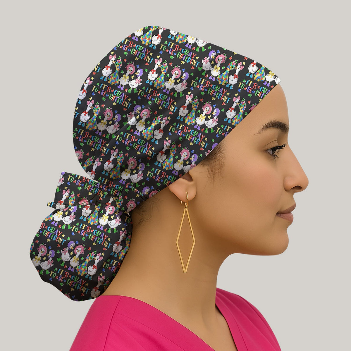 It's Okay To Be Different Duck Scrub Cap