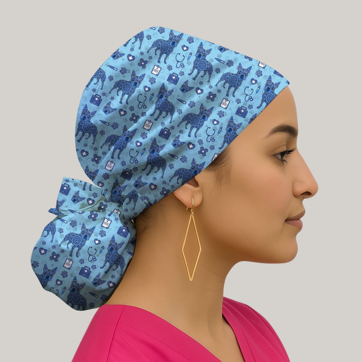Blue Heeler Australian Cattle Dog Scrub Cap
