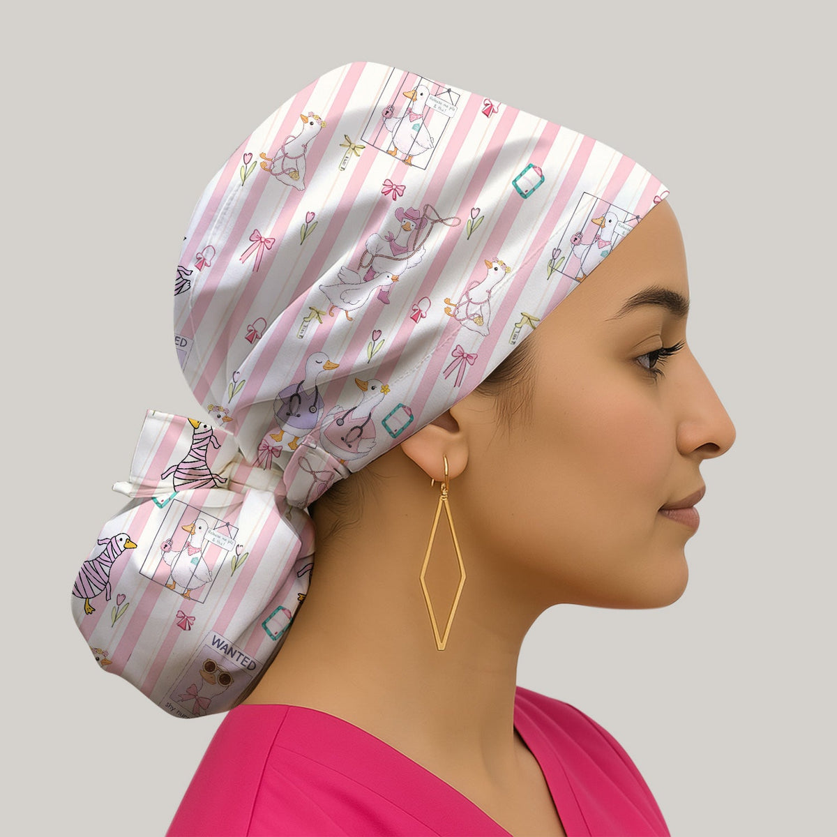 Duck Stripe Scrub Cap