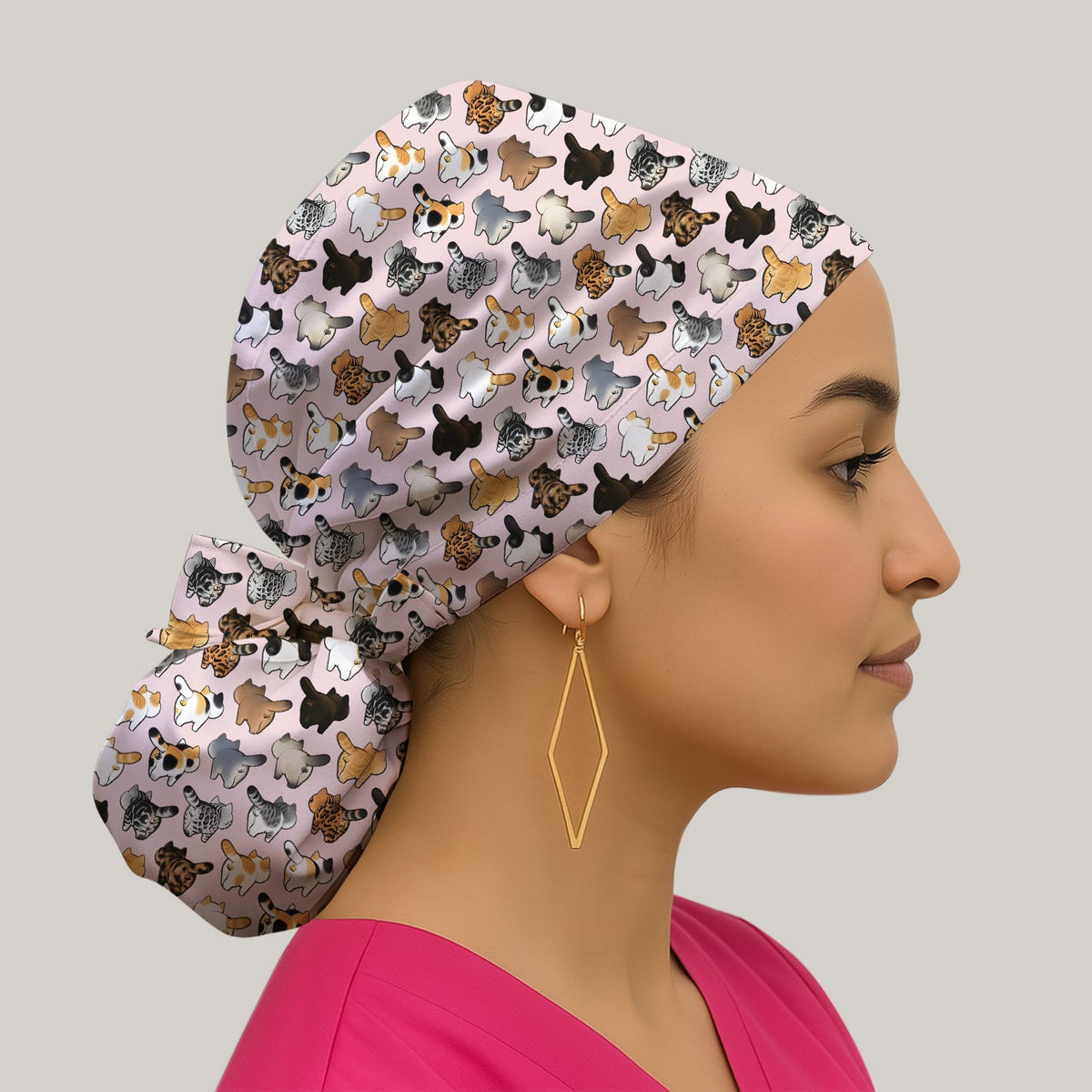 Cat Butt Scrub Cap