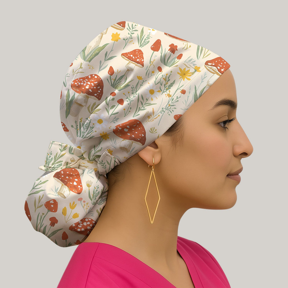 Mushroom Wildflower Scrub Cap