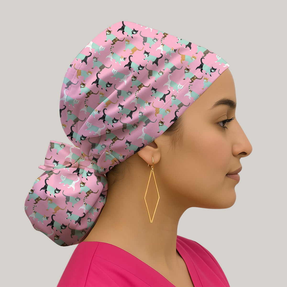 Cat Nurse Scrub Cap