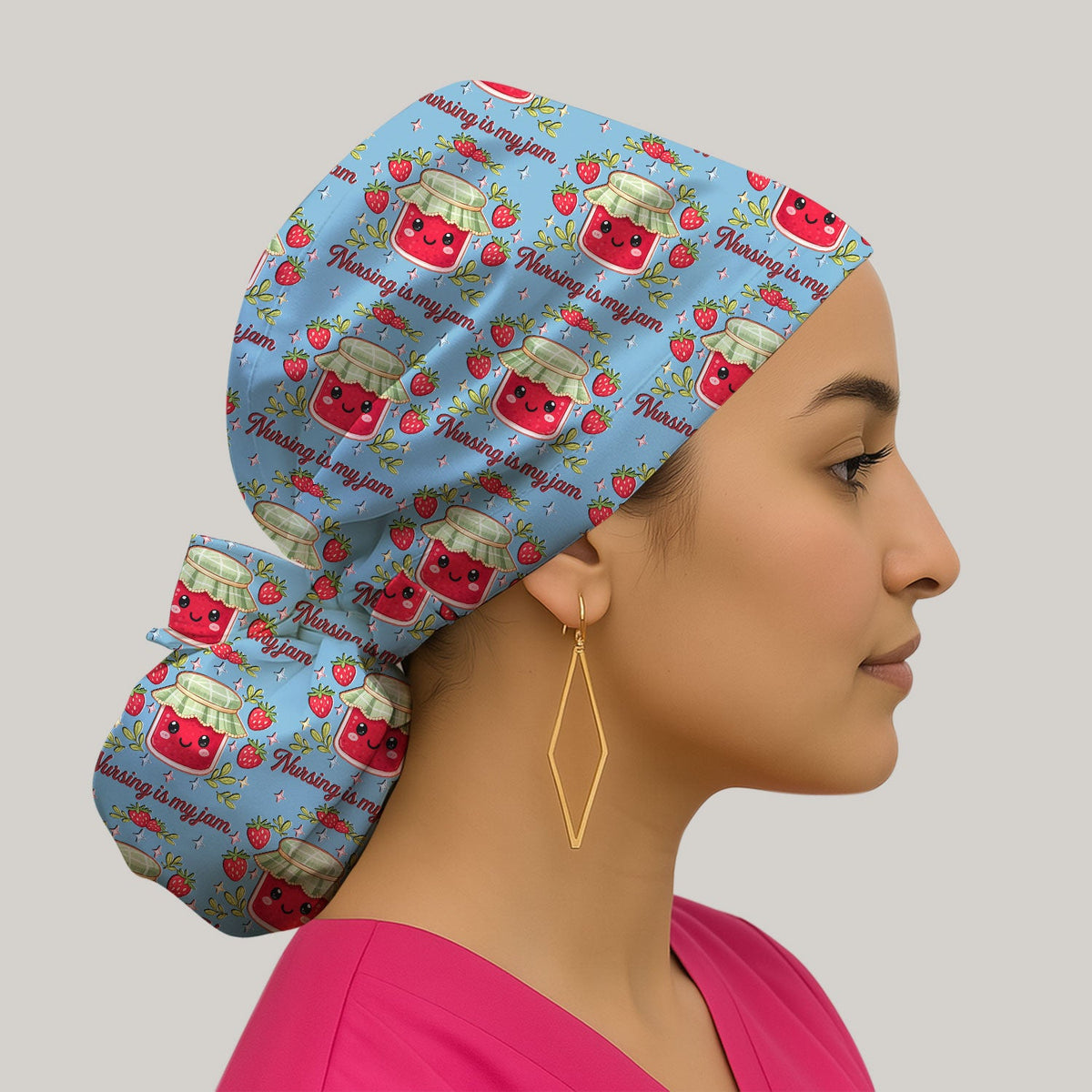 Strawberry Jam Scrub Cap